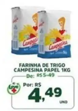Araújo Supermercados Farinha de trigo campesina papel 1kg oferta