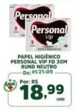 Araújo Supermercados Papel higienico personal vip fd 30m oferta