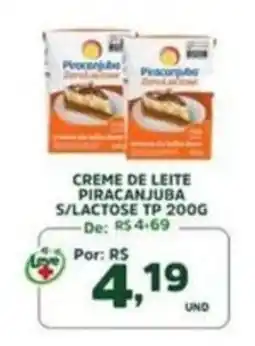 Araújo Supermercados Creme de leite piracanjuba s/lactose tp 200g oferta