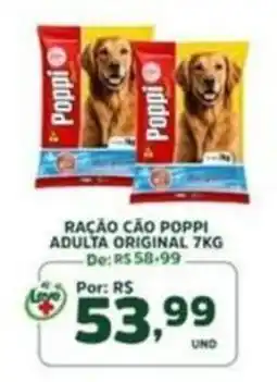 Araújo Supermercados Ração cão poppi adulta original oferta