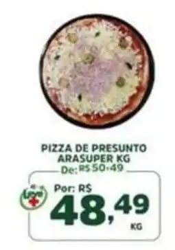 Araújo Supermercados pizza de presunto oferta