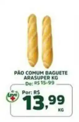 Araújo Supermercados pão comum baguete oferta