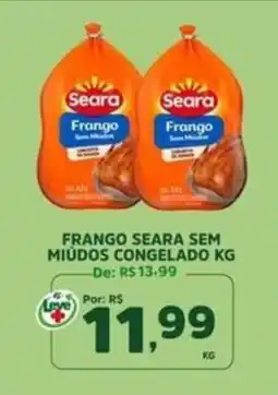 Araújo Supermercados Frango seara sem miúdos oferta