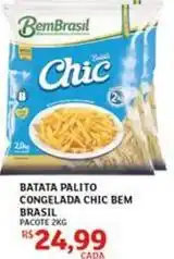 Assaí Atacadista Bem brasil - batata palito congelada chic oferta