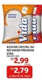 Assaí Atacadista Vida - açucar cristal ou refinado premium oferta