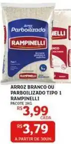 Assaí Atacadista Rampinelli - arroz branco ou parboilizado tipo 1 oferta