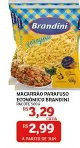 Assaí Atacadista Brandini - macarrao parafuso economico oferta
