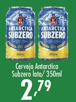 Confiança Supermercados Cerveja Antarctica Subzero lata oferta