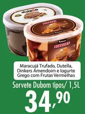 Sorvete dubom tipos