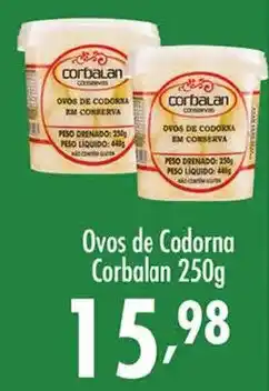 Confiança Supermercados Ovos de Codorna Corbalan oferta