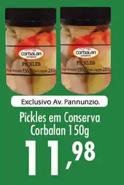 Confiança Supermercados Pickles em conserva corbalan oferta