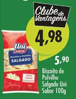 Confiança Supermercados Biscoito de Polvilho Salgado Uni Sabor oferta