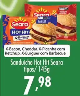 Confiança Supermercados Sanduíche hot hit seara oferta