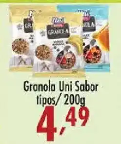 Confiança Supermercados Granola uni sabor oferta