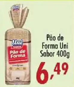 Confiança Supermercados Pão de Forma Uni Sabor oferta