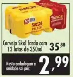 Confiança Supermercados Cerveja Skol Fardo oferta