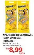Assaí Atacadista Probak - aparelho descartável para barbear ii oferta