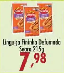 Confiança Supermercados Linguiça Fininha Defumada Seara oferta