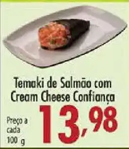 Confiança Supermercados Temaki de Salmão com Cream Cheese Confiança oferta