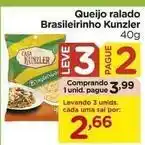 Carrefour Kunzler - queijo ralado oferta