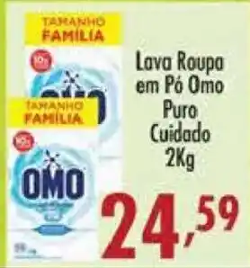 Lava Roupa em Pó Omo Puro Cuidado