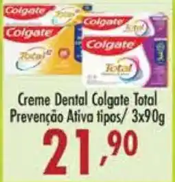 Confiança Supermercados Creme Dental Colgate Total Prevenção Ativa tipos oferta