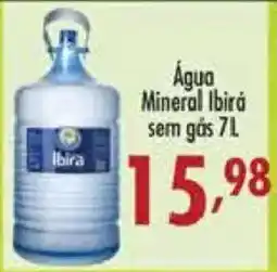 Confiança Supermercados Água Mineral Ibirá sem gás 7L oferta