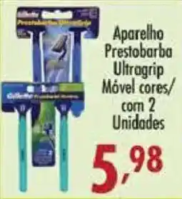 Confiança Supermercados Aparelho prestobarba ultragrip móvel cores oferta