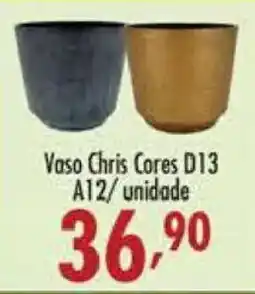 Confiança Supermercados Vaso Chris Cores D13 oferta