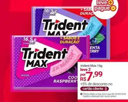 Lojas Americanas Trident - max 16g oferta