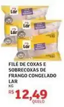 Assaí Atacadista Lar - filé de coxas e sobrecoxas de frango congelado oferta