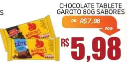 Economart Atacadista Chocolate Tablette Garoto Sabores oferta