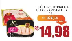 Economart Atacadista Filé de peito rivelli ou avivar bandeja oferta