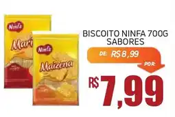 Economart Atacadista Biscoito ninfa 700g sabores oferta