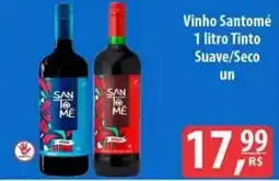 Nevada Supermercados Vinho Santomé 1 litro Tinto Suave/Seco oferta
