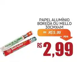 Economart Atacadista papel alumínio boreda ou mello oferta