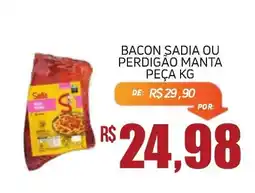 Economart Atacadista Bacon sadia ou perdigão manta oferta