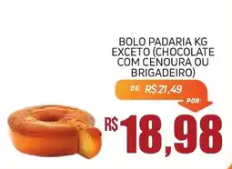 Economart Atacadista Bolo padaria kg exceto (chocolate com cenoura ou brigadeiro) oferta