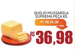 Economart Atacadista queijo mussarela suprema peça kg oferta