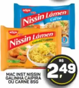 Juzan Nissin Lámen galinha caipira ou carne oferta