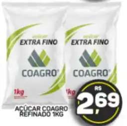 Juzan açúcar coagro refinado 1kg oferta