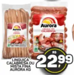 Juzan Linguica calabresa ou mista fina aurora kg oferta
