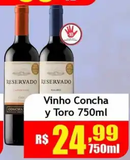 Supermercado Kibe Vinho Concha y Toro oferta