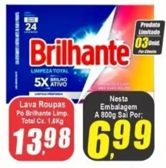 Lava Roupas Pó Brilhante Limp.