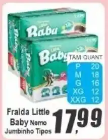 Panelão Fralda little baby nemo jumbinho tipos oferta