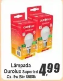 Panelão Lâmpada Ourolux Superled Cx. 9w Biv 6500k oferta