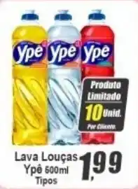 Panelão Lava Louças Ypê Tipos oferta