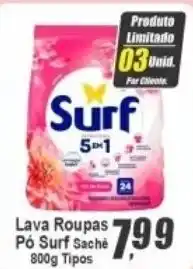 Panelão Lava Roupas Pó Surf Sache oferta
