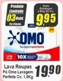 Panelão Lava Roupas Pó Omo Lavagem Perfeita oferta