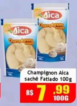 Supermercado Kibe Champignon aica sachê fatiado oferta